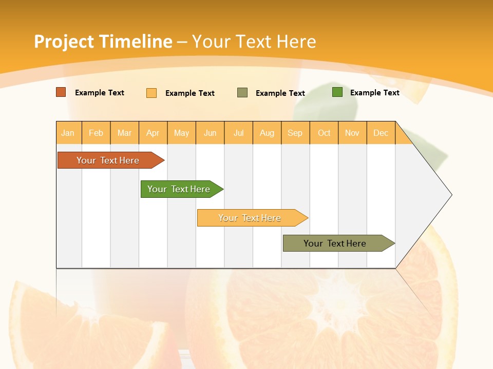 Glass White Citrus PowerPoint Template