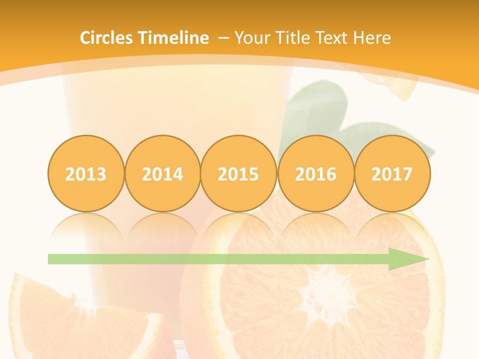 Glass White Citrus PowerPoint Template