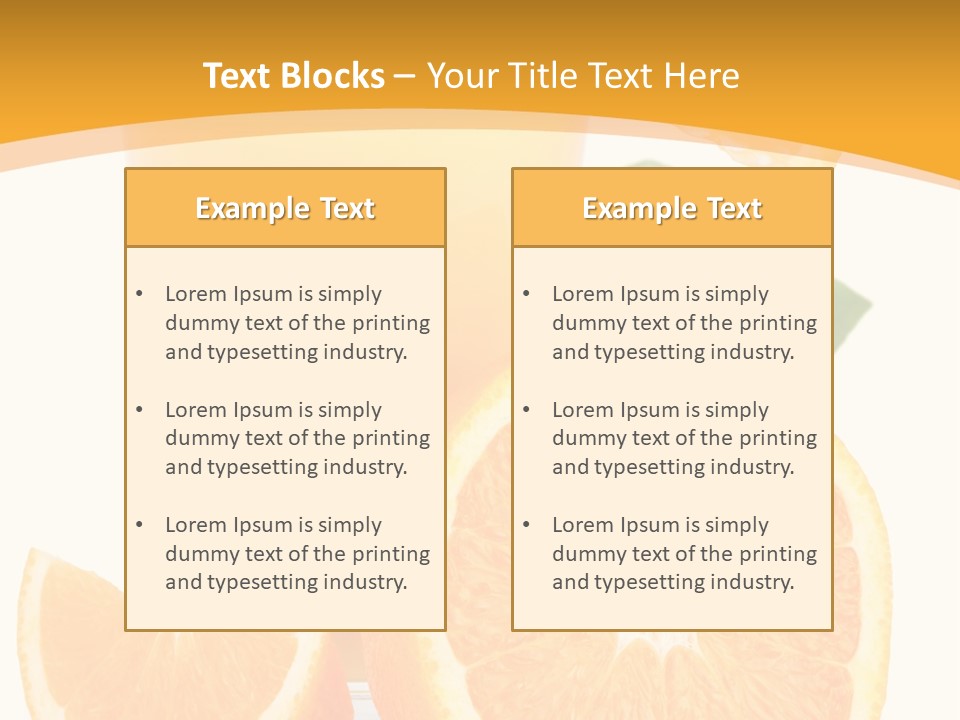 Glass White Citrus PowerPoint Template
