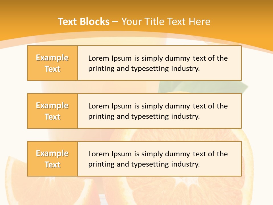 Glass White Citrus PowerPoint Template
