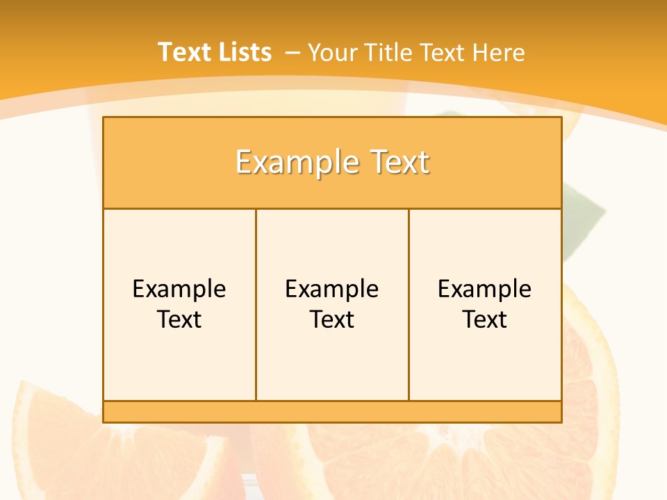 Glass White Citrus PowerPoint Template