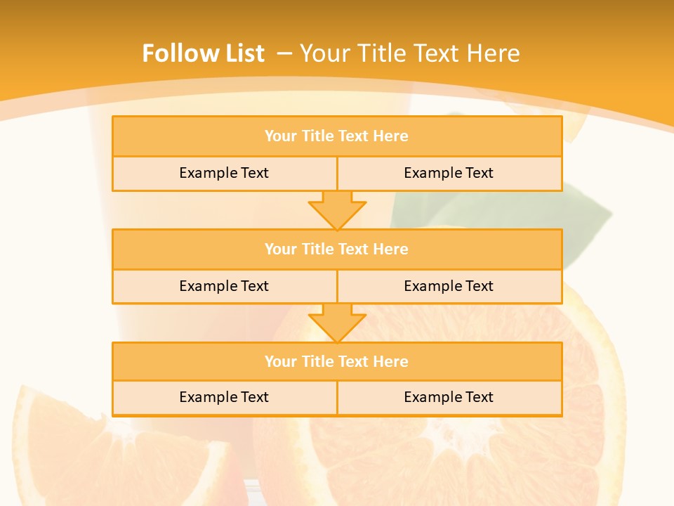 Glass White Citrus PowerPoint Template