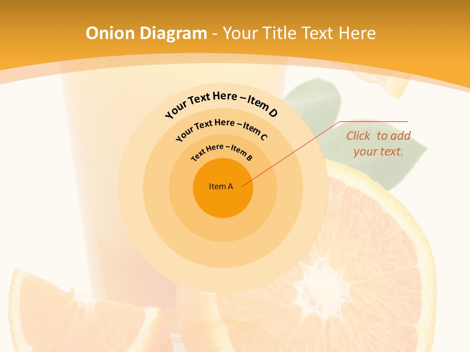 Glass White Citrus PowerPoint Template
