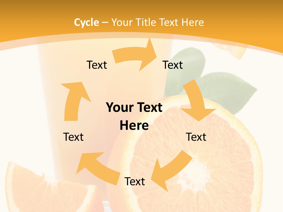 Glass White Citrus PowerPoint Template