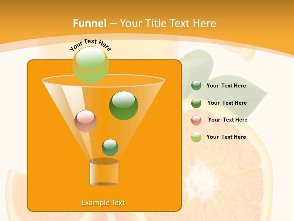 Glass White Citrus PowerPoint Template