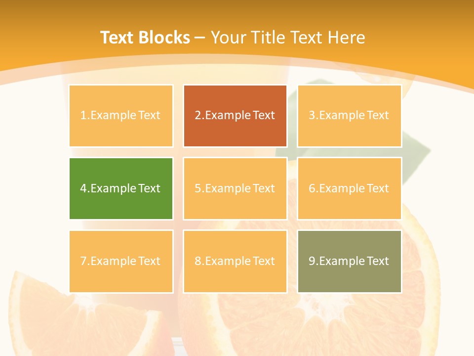 Glass White Citrus PowerPoint Template