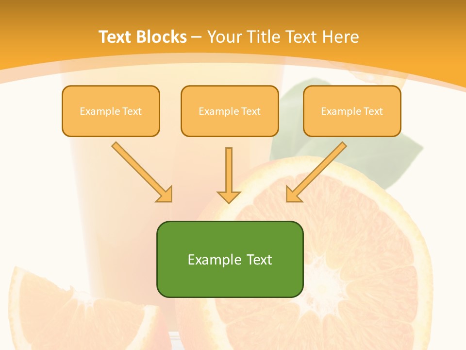 Glass White Citrus PowerPoint Template
