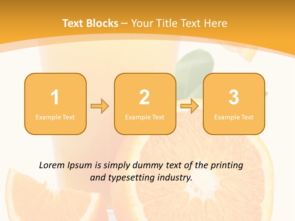 Glass White Citrus PowerPoint Template