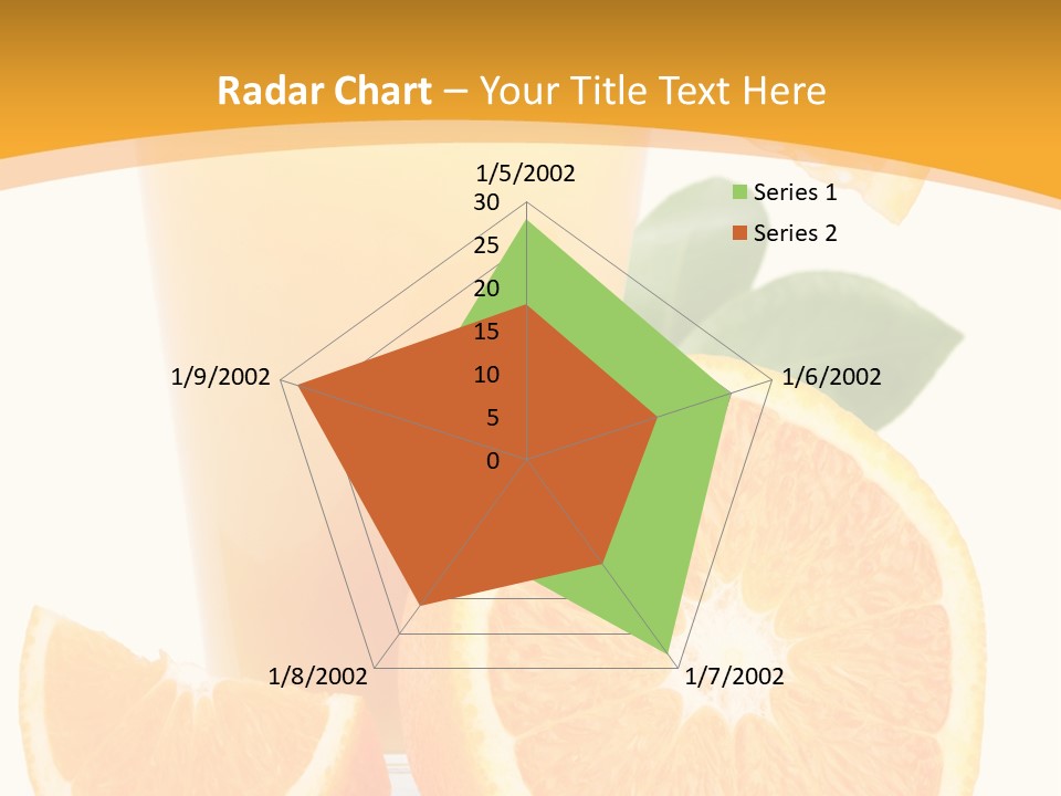Glass White Citrus PowerPoint Template