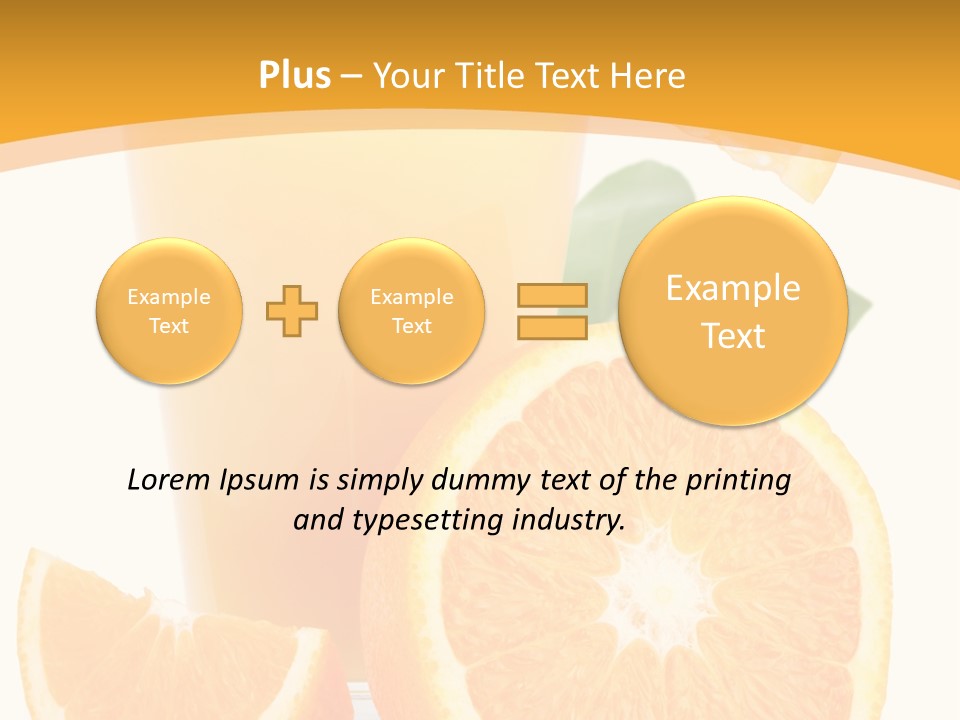 Glass White Citrus PowerPoint Template