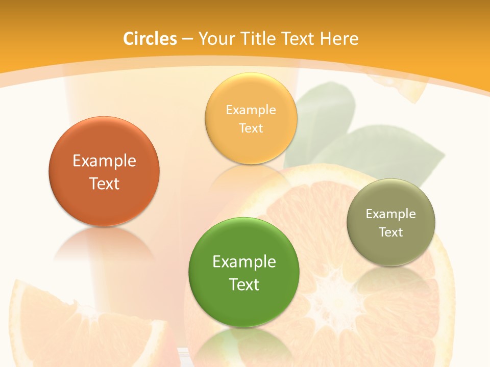 Glass White Citrus PowerPoint Template