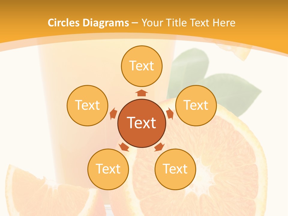 Glass White Citrus PowerPoint Template