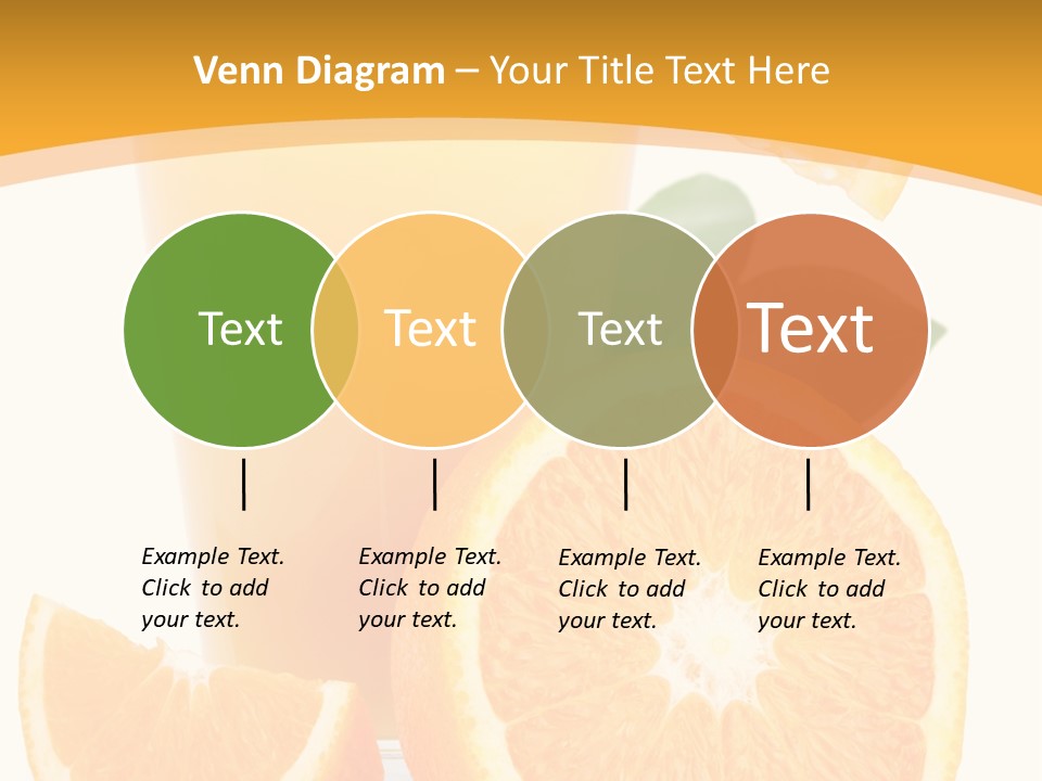Glass White Citrus PowerPoint Template