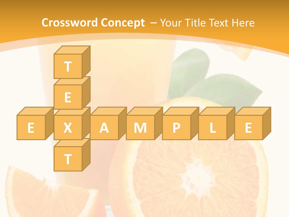 Glass White Citrus PowerPoint Template