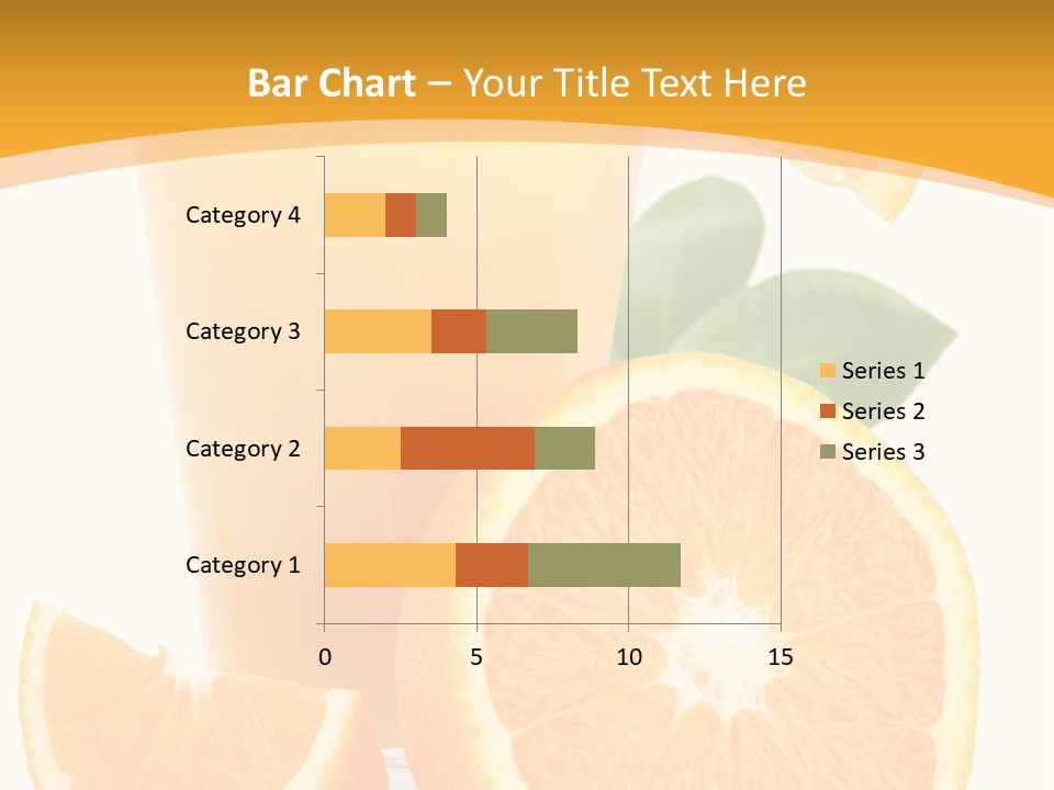 Glass White Citrus PowerPoint Template