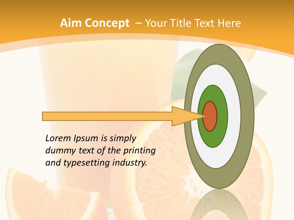 Glass White Citrus PowerPoint Template