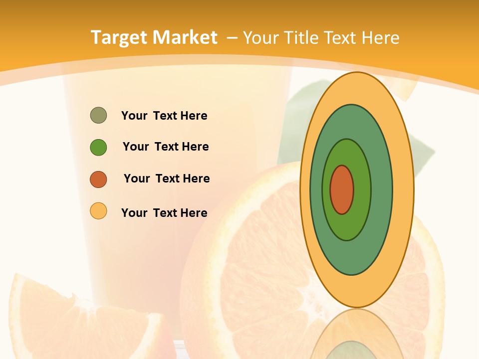 Glass White Citrus PowerPoint Template