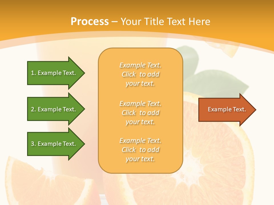 Glass White Citrus PowerPoint Template