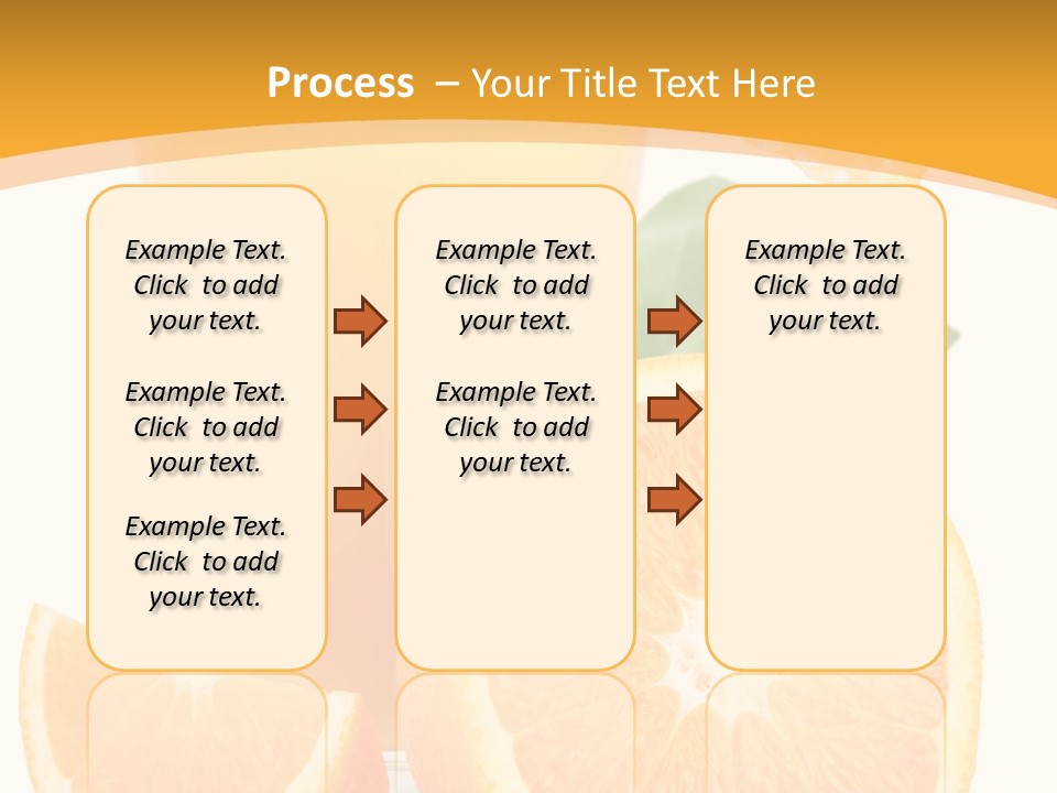 Glass White Citrus PowerPoint Template