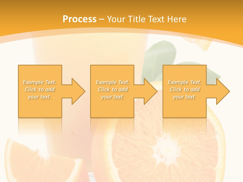 Glass White Citrus PowerPoint Template