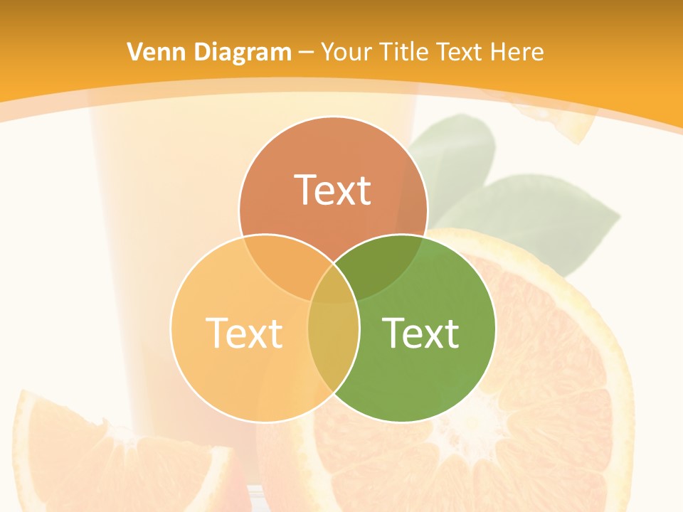 Glass White Citrus PowerPoint Template