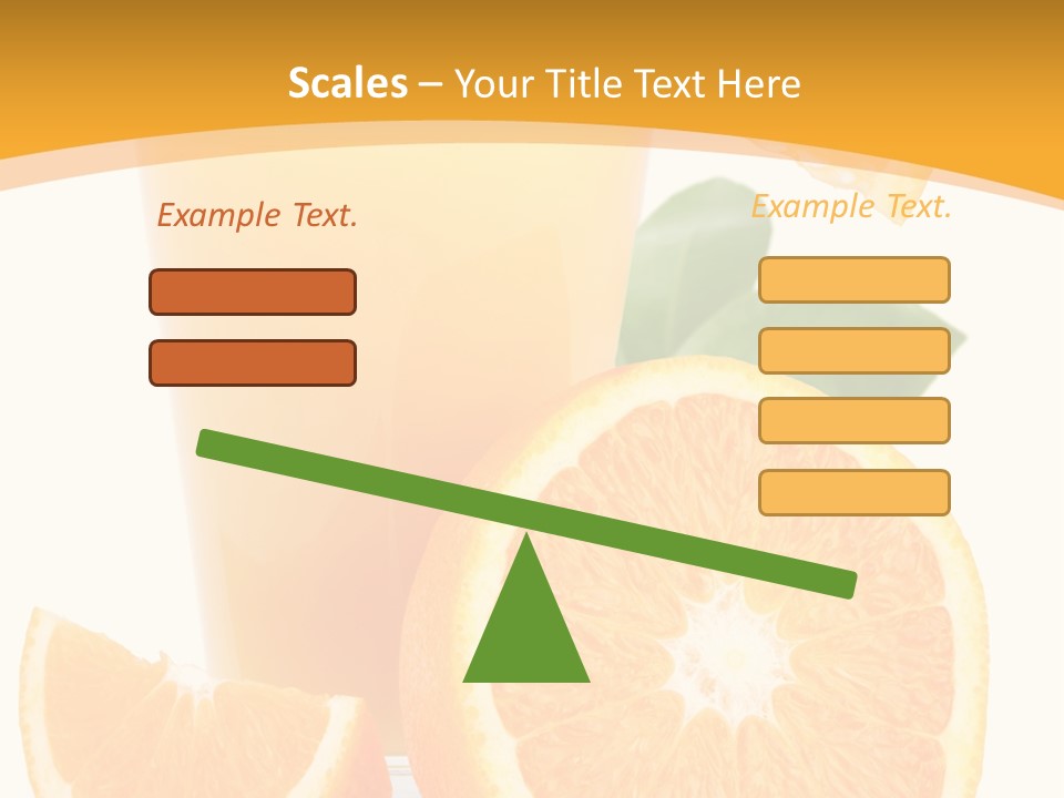 Glass White Citrus PowerPoint Template