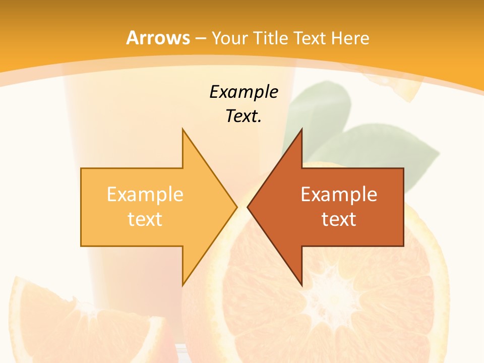 Glass White Citrus PowerPoint Template