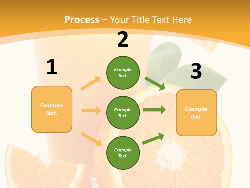 Glass White Citrus PowerPoint Template