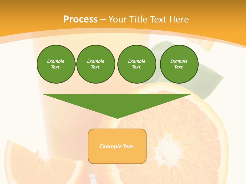 Glass White Citrus PowerPoint Template
