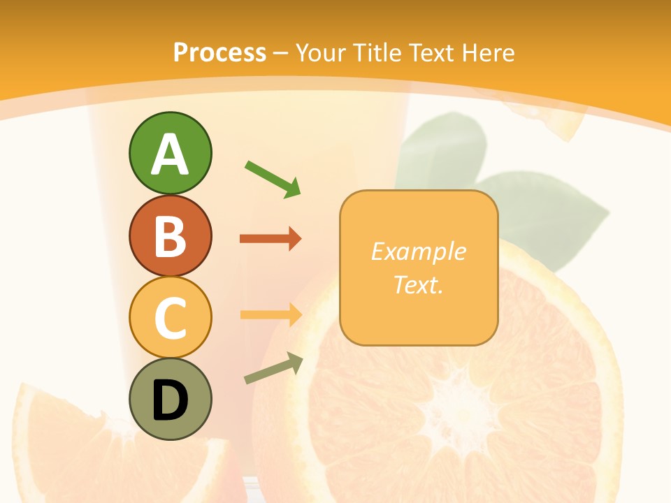 Glass White Citrus PowerPoint Template