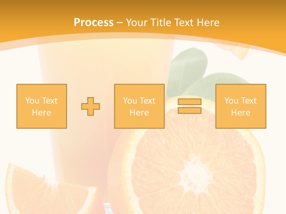 Glass White Citrus PowerPoint Template