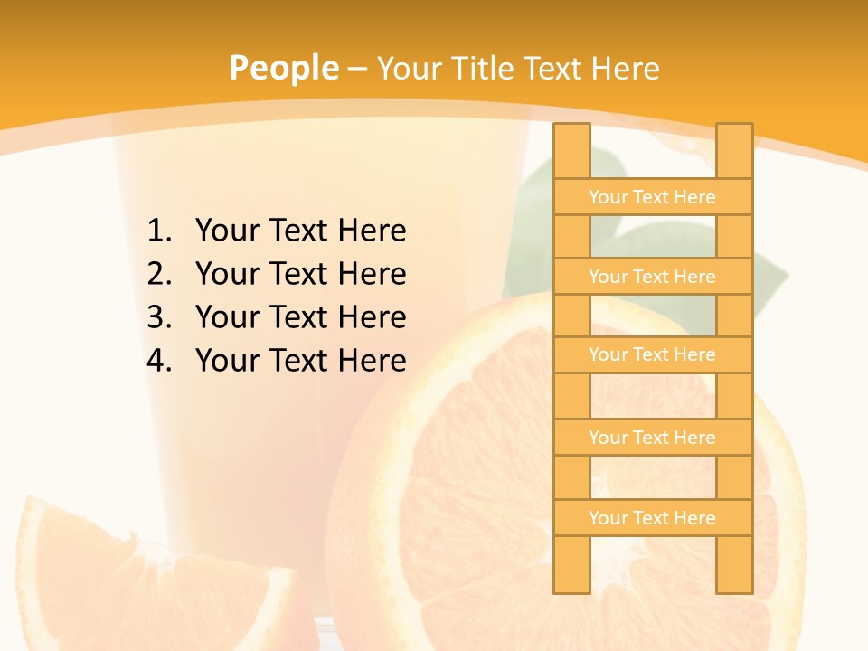 Glass White Citrus PowerPoint Template