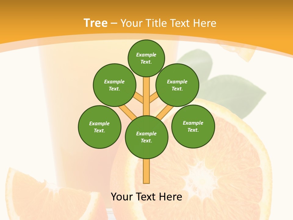 Glass White Citrus PowerPoint Template