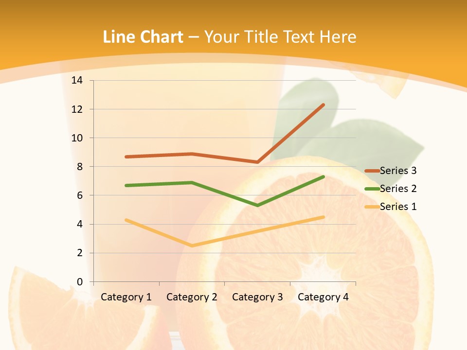 Glass White Citrus PowerPoint Template