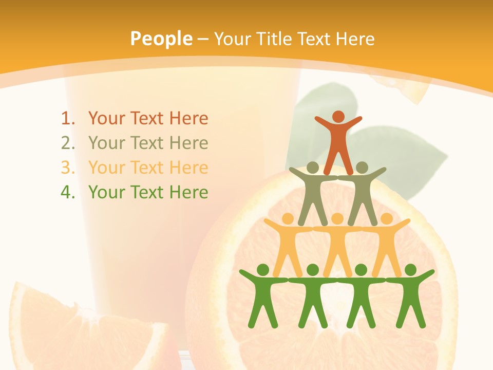 Glass White Citrus PowerPoint Template