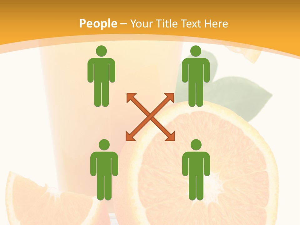 Glass White Citrus PowerPoint Template