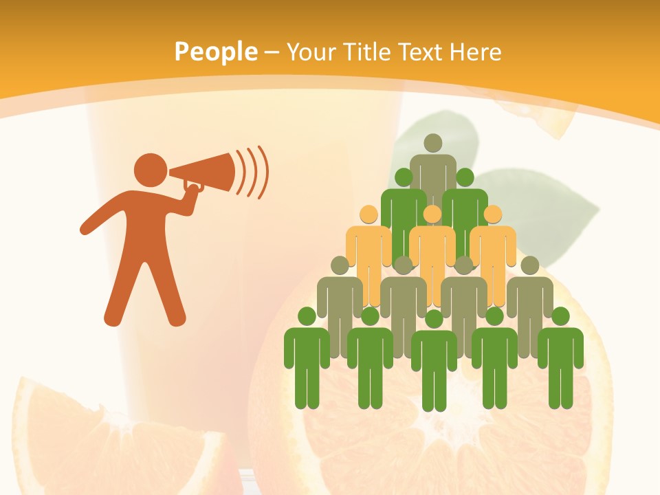 Glass White Citrus PowerPoint Template