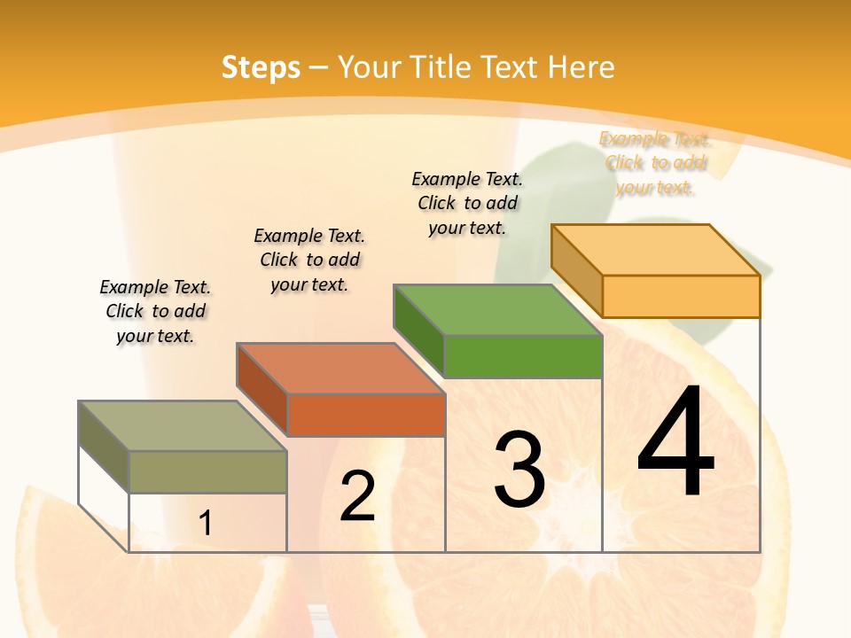 Glass White Citrus PowerPoint Template