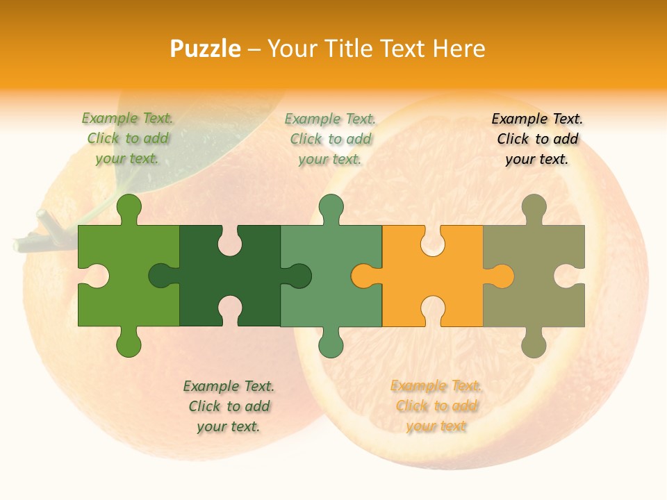 Health Orange Half PowerPoint Template