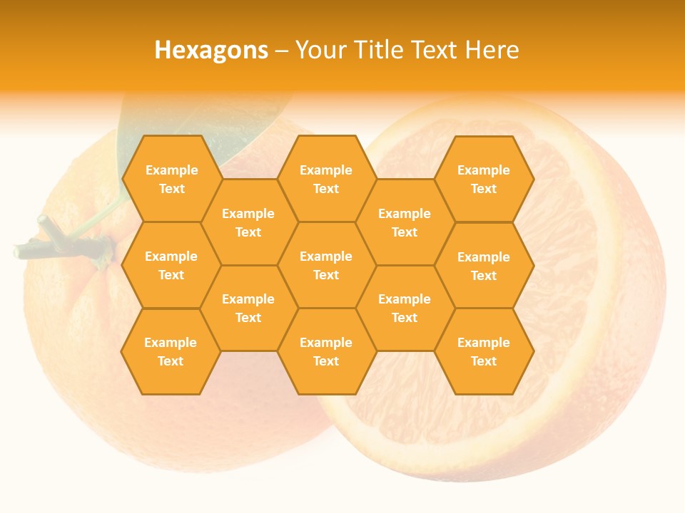 Health Orange Half PowerPoint Template
