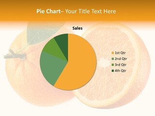 Health Orange Half PowerPoint Template