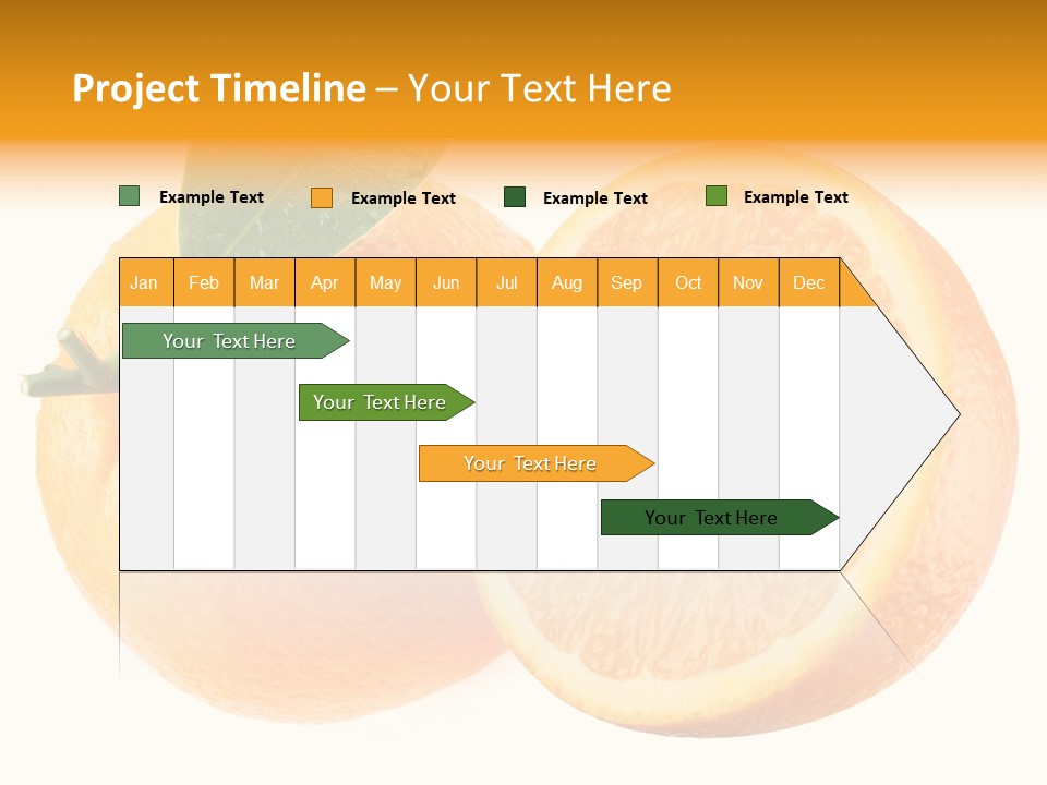 Health Orange Half PowerPoint Template