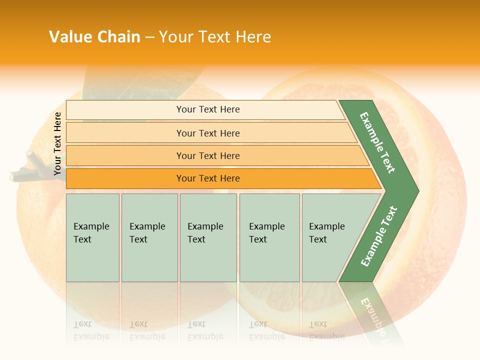 Health Orange Half PowerPoint Template