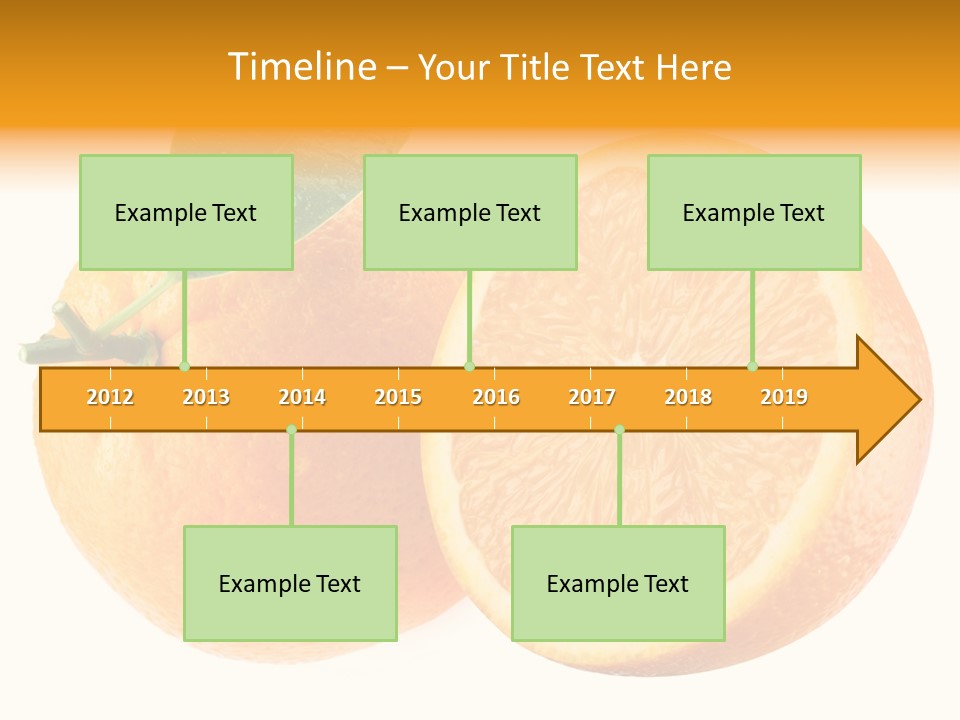 Health Orange Half PowerPoint Template