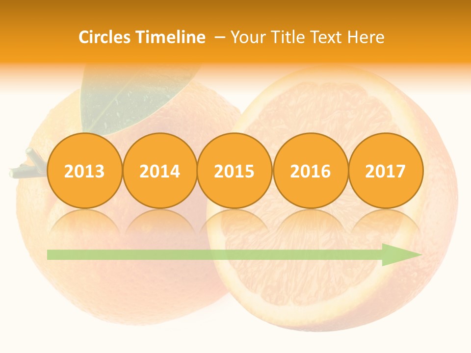 Health Orange Half PowerPoint Template