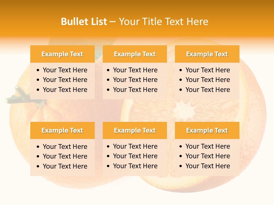 Health Orange Half PowerPoint Template