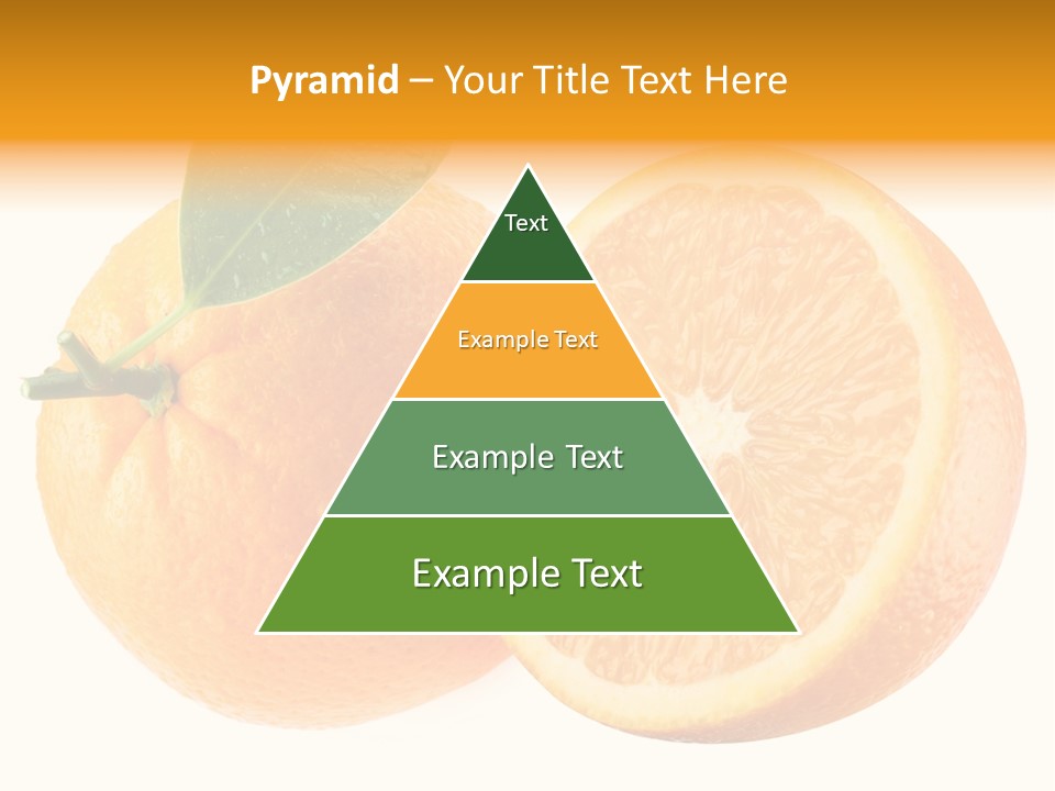 Health Orange Half PowerPoint Template