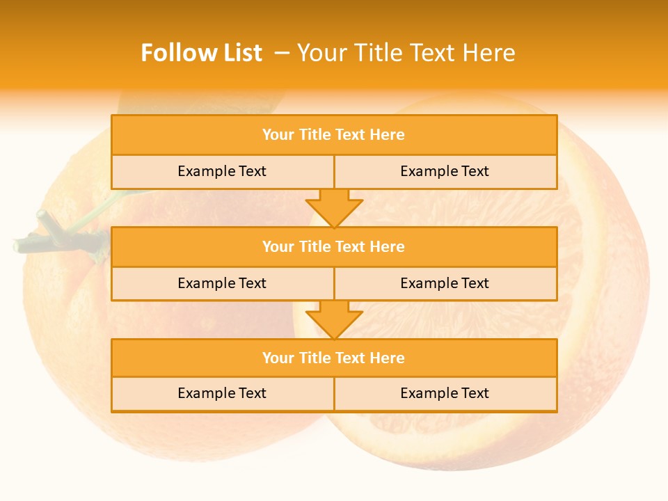 Health Orange Half PowerPoint Template