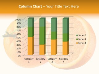 Health Orange Half PowerPoint Template