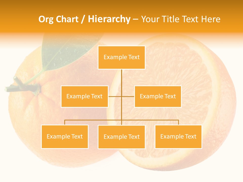 Health Orange Half PowerPoint Template
